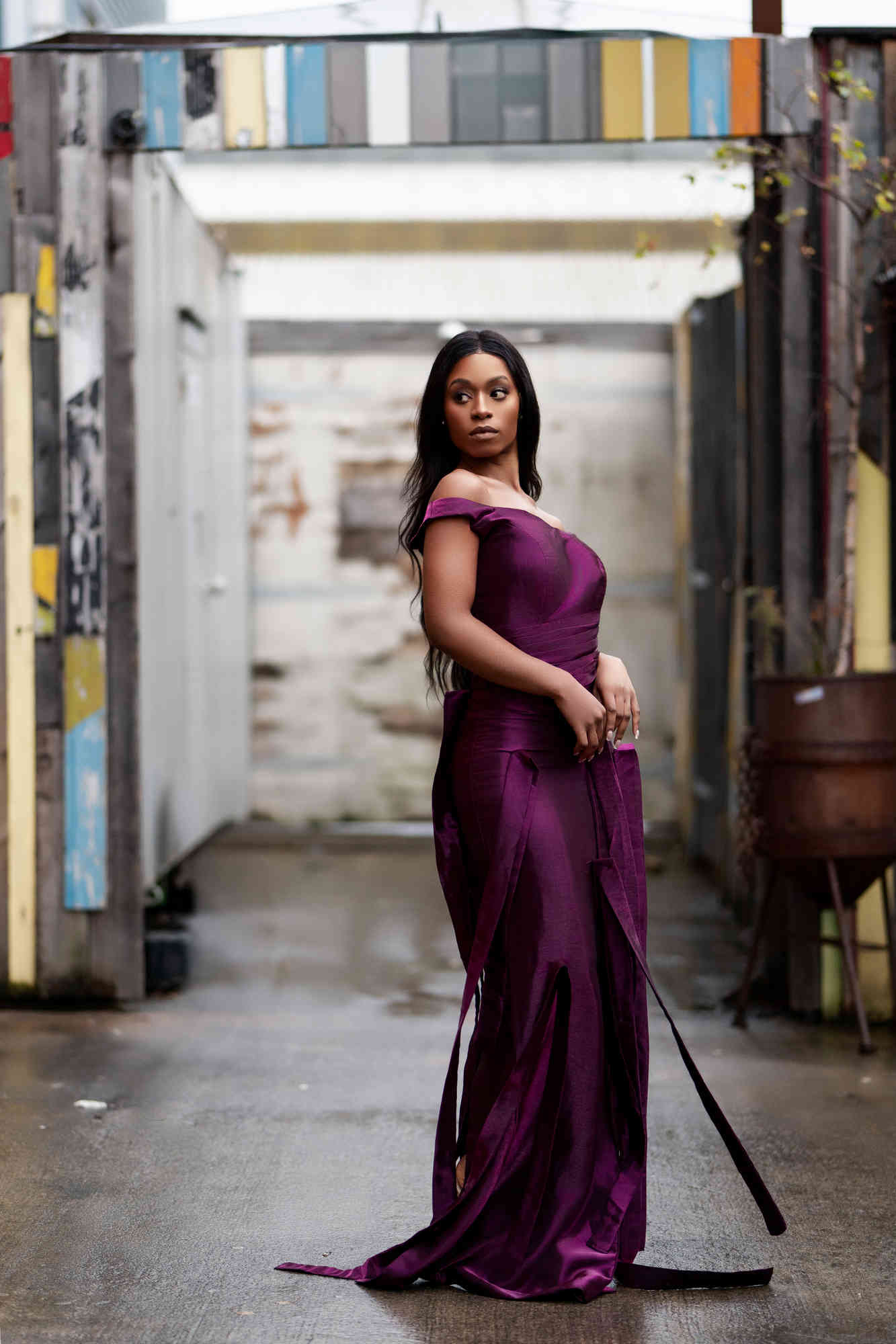 Blackfest Liverpool runway showcase 12: Model wearing couture fashion design