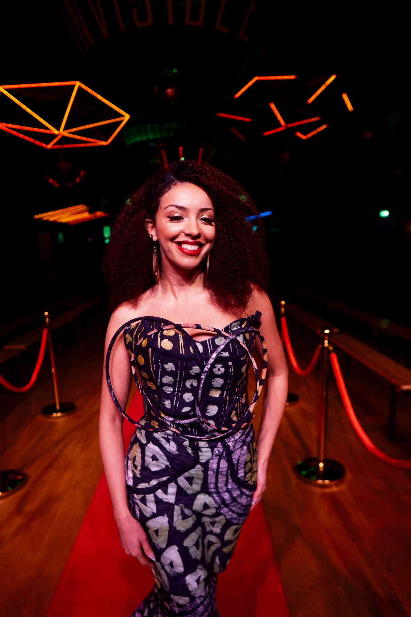 Blackfest Liverpool runway showcase 2: Model wearing couture fashion design